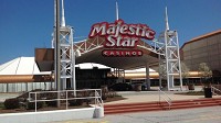 The Majestic Star Casino is now docked along Lake Michigan at Buffington Harbor in Gary. (Carole Carlson / Post-Tribune)