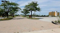 Land that was formerly occupied by the Radisson Hotel in Merrillville is now being considered as a site for the Farm at the Crossroads, a new While Lodging development. (Suzanne Tennant/Post-Tribune)