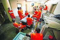 The population of the Hancock County jail swelled to 258 this week as officials wrestle with plans to build a new facility east of downtown Greenfield. Staff file photo