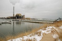 Michigan City wants to open property up for public access if NIPSCO decommissions its power station as planned in 2028. It is pictured from Washington Park Marina. Staff photo by John J. Watkins