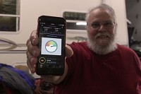 Tipmont member and retired lineman Don Braun was the first customer to test out Tipmont's 250 mbps broadband internet service.&nbsp;(Photo provided/ Rob Ford, Tipmont communications director)