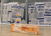 Emergency staff at Floyd Memorial Hospital hae started keeping Narcan on hand because of a spike in overdose cases. Staff photo by Jerod Clapp