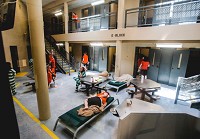 The Floyd County jail hold around 260 inmates, many of whom are incarcerated on drug-related charges. Staff photo by Josh Hicks