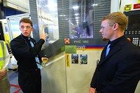 Northwestern High School senior Joe Johns is one of 20 high school students from around central Indiana who spent 12 weeks at one of the Kokomo area's Fiat Chrysler Automobiles plants learning about manufacturing. Staff photo by Tim Bath