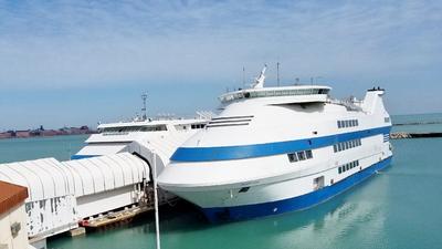 Gary's Majestic Star casinos docked in Buffington Harbor. (Carole Carlson / Post-Tribune)