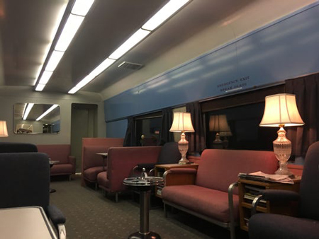 The Colonial Crafts, a private rail car that once was part of Pennsylvania Railroad's Broadway Limited between New York City and Chicago, will run with Amtrak's final Hoosier State trip between Indianapolis and Chicago on Sunday, June 30, 2019. The Hoosier State will stop running after Indiana cut $3 million in annual funding for the Amtrak line. (Photo: Lou Capwell)