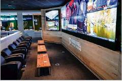 The FanDuel Sportsbook is shown at Boyd Gaming’s Valley Forge Casino in King of Prussia, Pa. Legalized sports betting begins today in Indiana. Provided photo