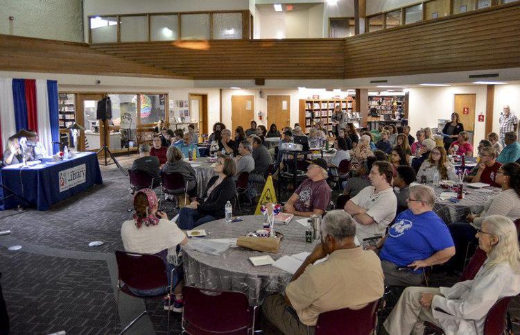 Big decisions: The Vigo County Public Library hosted a forum on the referendums on Thursday. Staff photo by Austen Leake