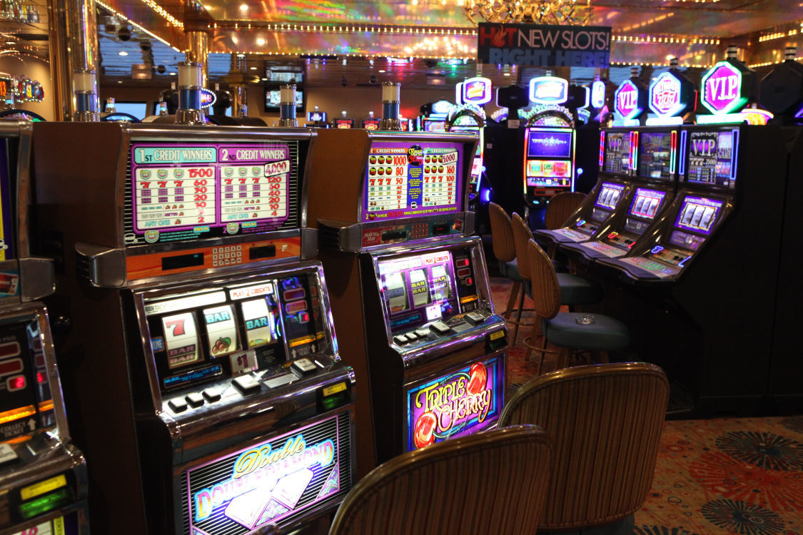 Slot machines are shown at Majestic Star Casino in this file photo. Indiana casinos could reopen in mid-June.