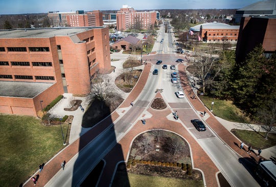 McKinely Avenue running through the Ball State University campus (Photo: Jordan Kartholl / The Star Press)