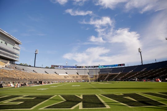 Ross-Ade Stadium before the start of the Purdue vs Vanderbilt game, Saturday, Sept. 7, 2019 at Ross-Ade Stadium in West Lafayette. (Photo: Nikos Frazier | Journal & Courier)