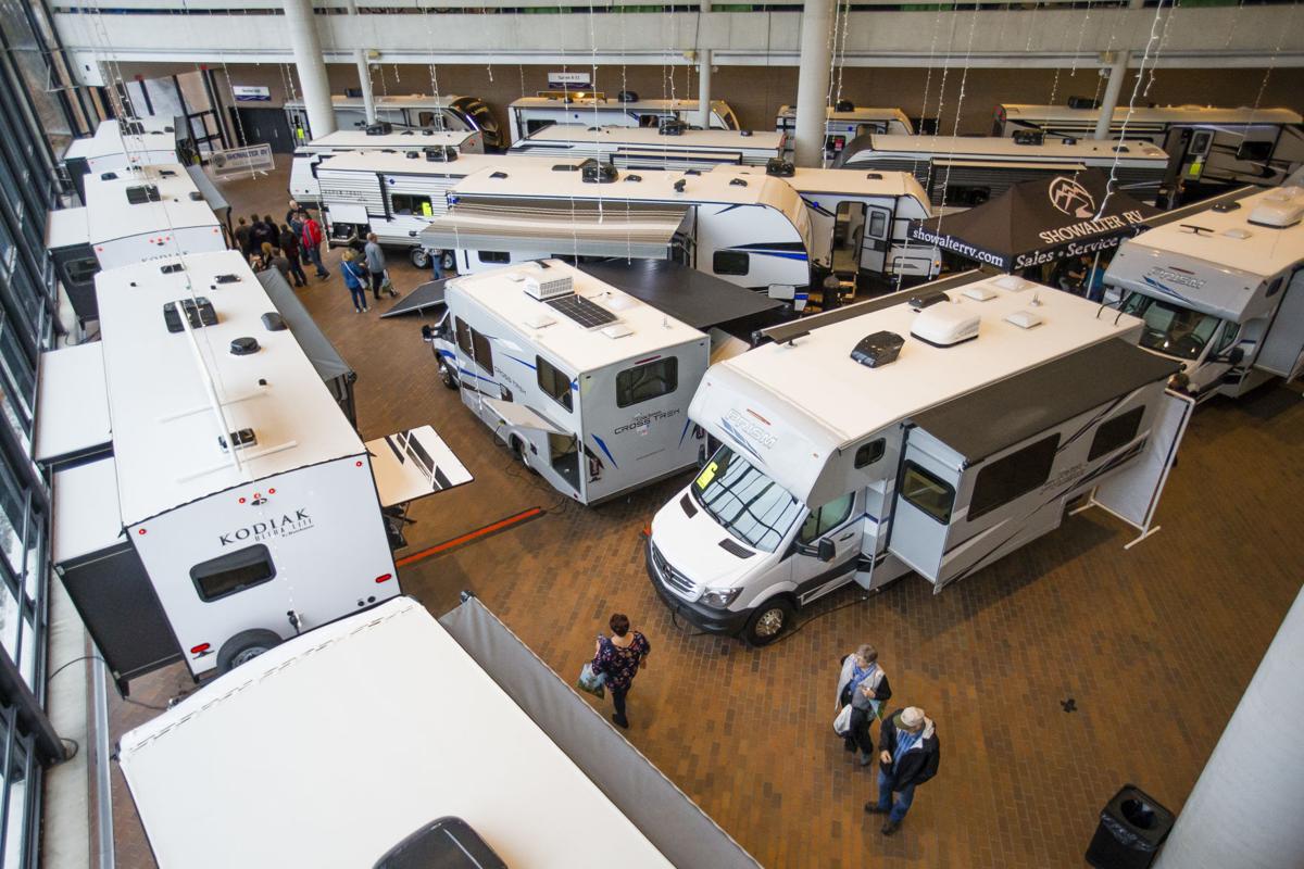 Guests look at RVs during the Valley RV and Camping Show at the Century Center in South Bend in January. AN effort by INDustry Labs at Notre Dame and enFocus aims to boost the growth and innovation of transportation-related industries. Staff photo by Michael Caterina