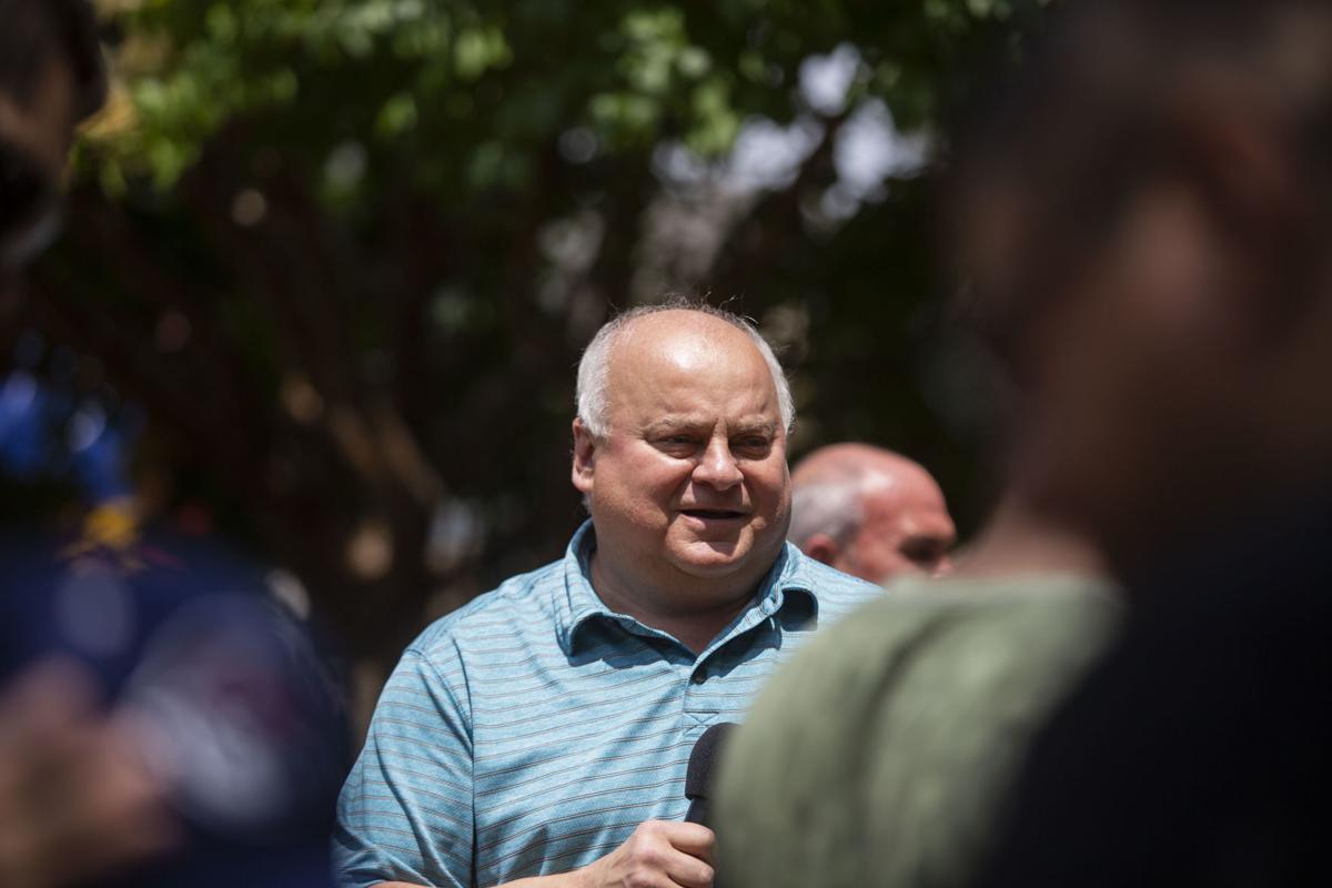 Former Whiting Mayor Joe Stahura is seen during an event in June 2019 in downtown Whiting. He pleaded guilty Wednesday to federal wire fraud and tax charges. Ty Vinson, file, The Times