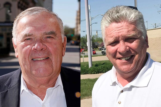 U.S. Rep. Jim Baird, left, a Greencastle Republican, defeated Lafayette Democrat Joe Mackey for Indiana's 4th Congressional District seat. Photos provided by candidates