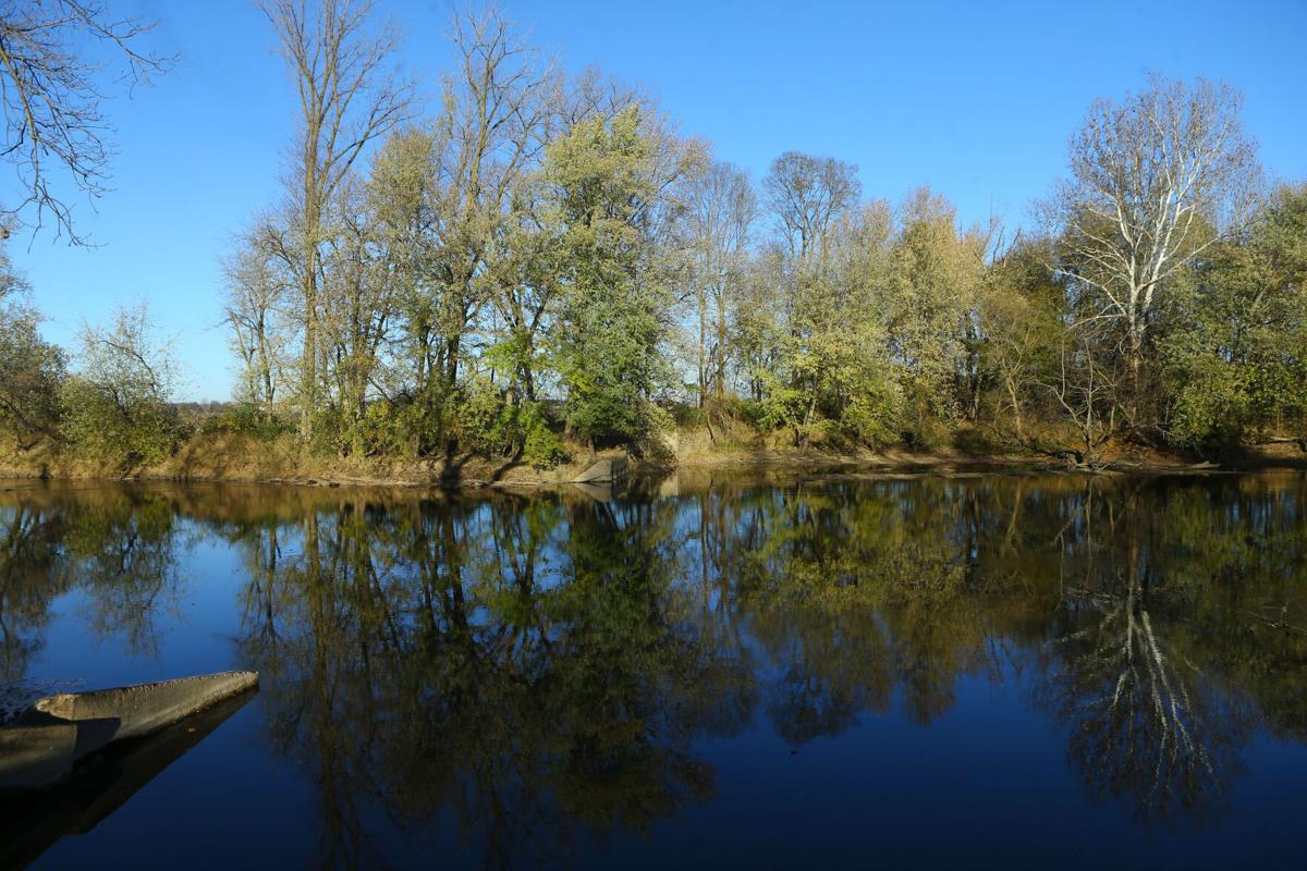 The Eel River at the site of the former Mexico Dam on Nov. 3, 2020. Staff photo by Kelly Lafferty Gerber