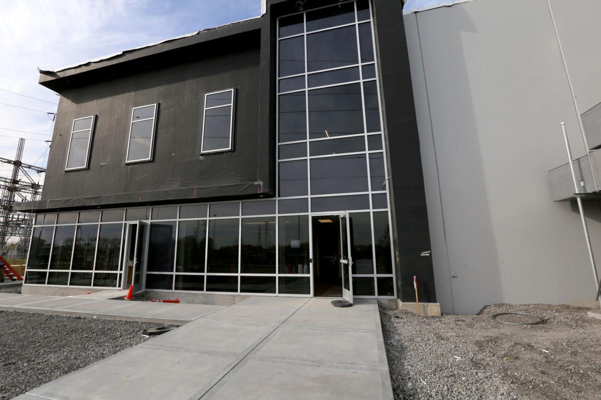 The first new 105,000-square-foot Digital Crossroads data center building on the lakefront in Hammond is set to open Nov. 11, 2020, replacing a former coal-fired power plant on Lake Michigan with a state-of-the-art data center that will power websites, email and e-commerce. Staff photo by John Luke