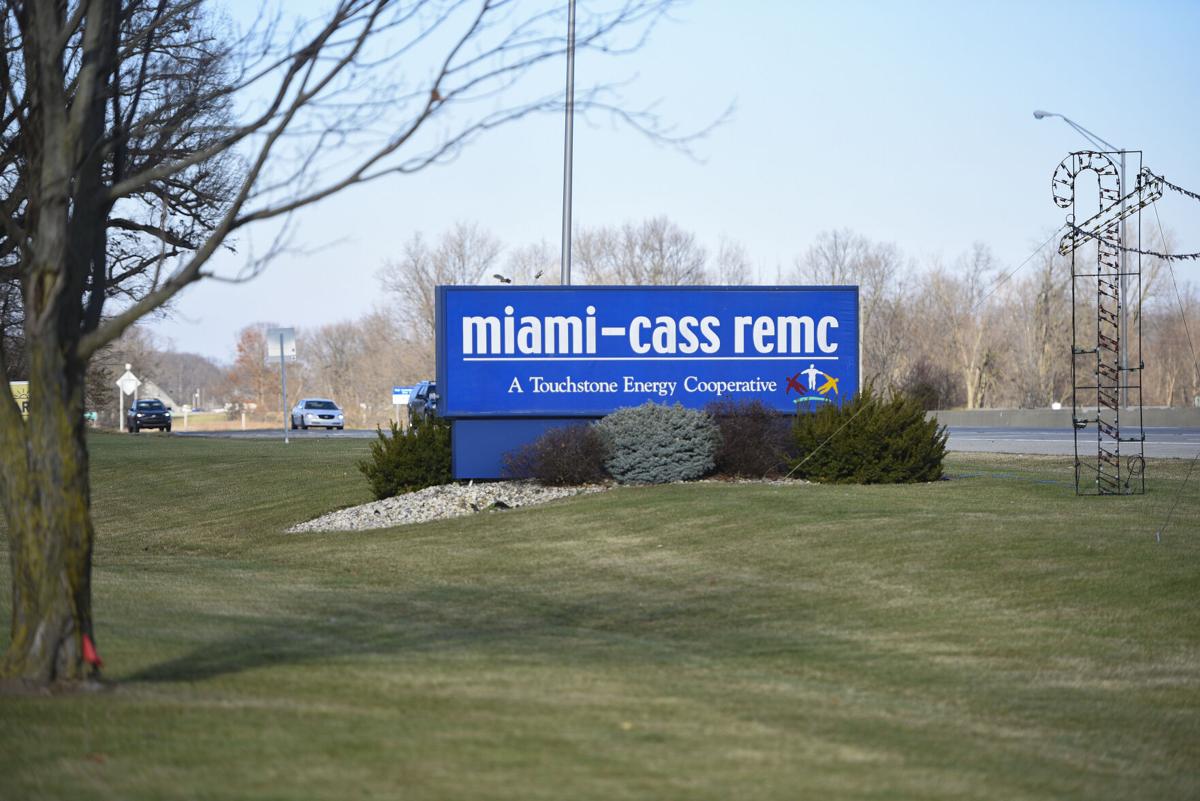 This sign for the Miami-Cass REMC at 3086 W 100 North, shown on Friday, Dec.. 4, 2020 in Logansport. Staff photo Jonah Hinebaugh