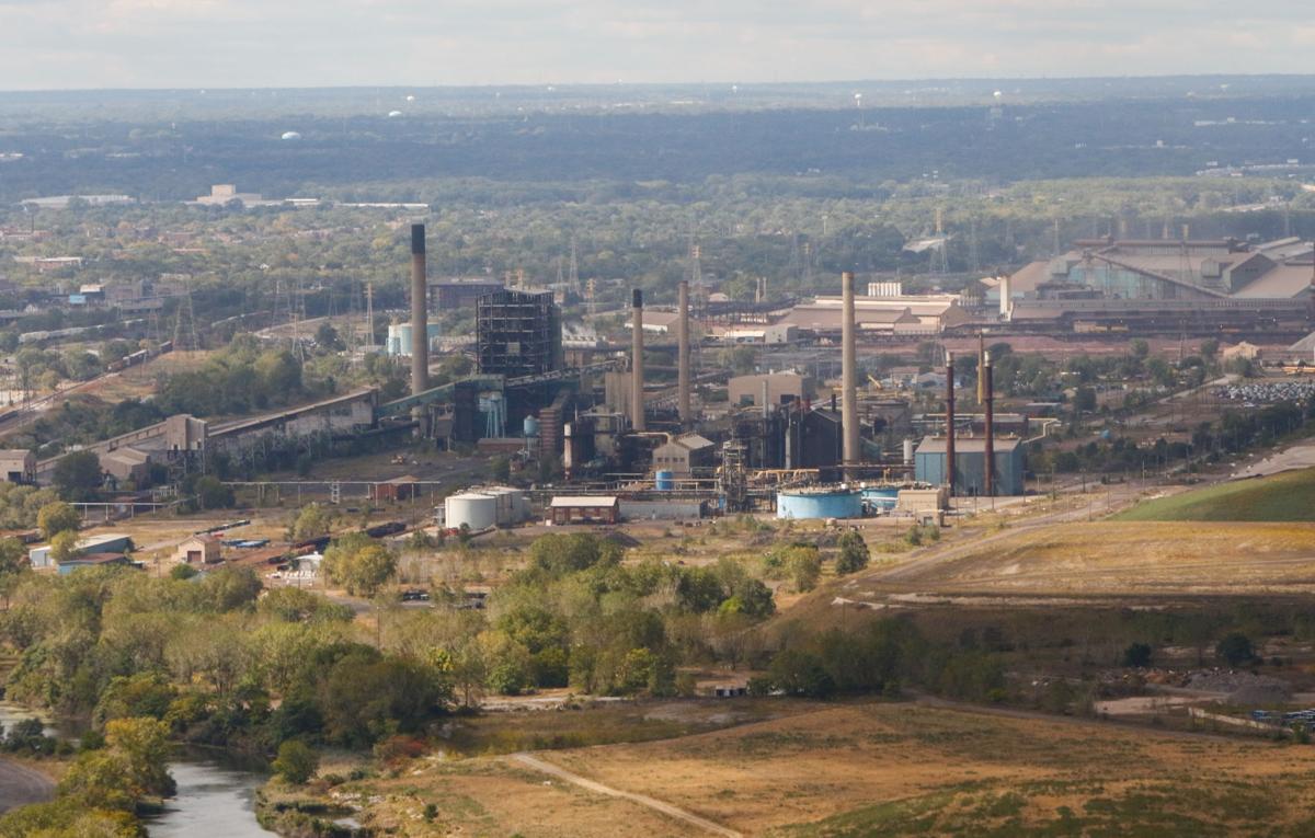 U.S. Steel Gary Works is seen from the air. The company, along with other Northwest Indiana manufacturers, faced unprecedented challenges during 2020 becaue of COVID-19. Staff photo by Kale Wilk