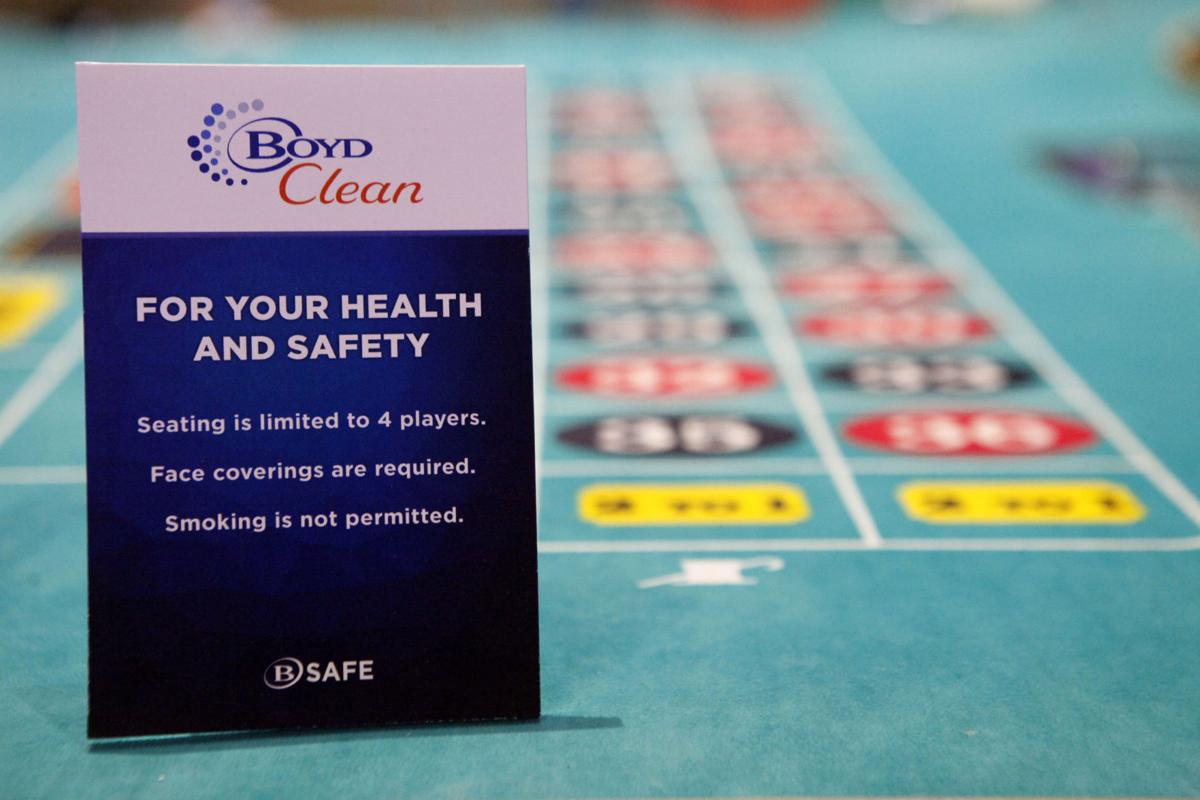 Boyd Gaming is implementing 'Boyd Clean' across all properties, including at Blue Chip Casino, to ensure cleaning and social distancing for patrons. Staff photo by Kale Wilk