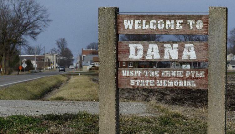 Welcome to Dana: Like other small-town communities, Dana in Vermillion County is trying keep the community vibrant after the loss of population and jobs. Staff photo by Joseph C. Garza