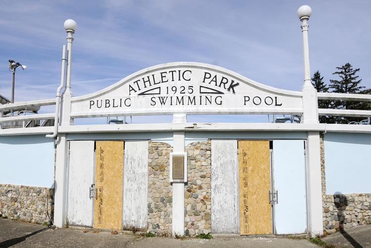 The Athletic Park pool opened in 1925 at a cost of $59,000, but was permanently closed in 2007 after vandals removed all the copper tubing from the structure. Staff file photo by Don Knight