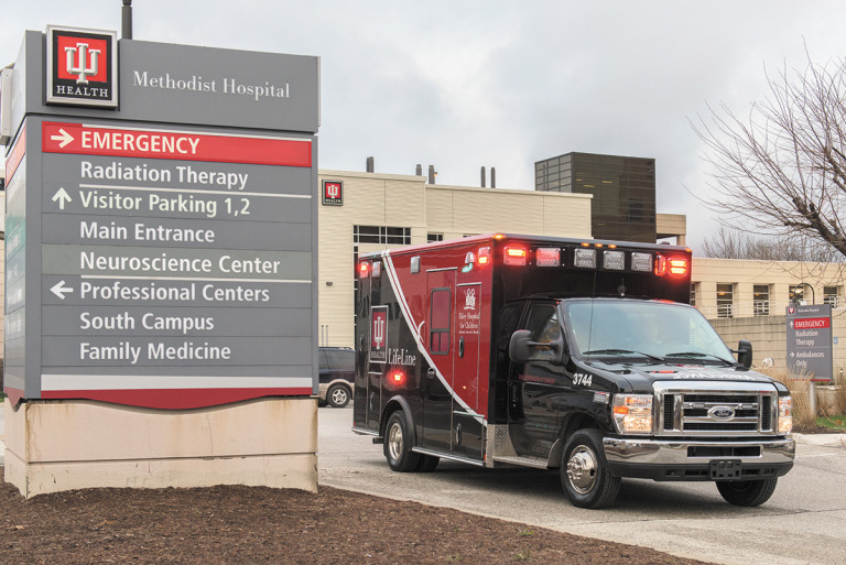 Since early December, with the exception of a few days, Indiana University Health has seen historically high rates of diversion. Many of its 16 hospitals are operating at up to 130% of capacity. (IBJ file photo)