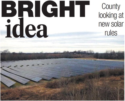 The Indiana Municipal Power Agency solar farm in Washington is the only solar plant in operation in Daviess County now. County officials are wanting to put some new regulations in place in case an expected solar farm expansion should hit the county. Washington Times Herald File Photo