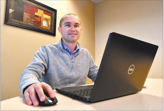 Adam Hoeksema stepped away from his role at Bankable to devote more of his energies to ProjectionHub, an online platform specializing in creating financial projections for business plans. John P. Cleary | The Herald Bulletin