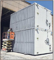Cell mates: Jeff Fulford, an employee with the Pauly Jail Building Company and a member of Ironworkers Local 122, welds on two of the jail cells at the new Vigo County Jail on Friday, April 30, 2021. Tribune-Star file/Joseph C. Garza