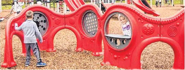 A Leadership Hancock County team is hoping to raise $12,000 this spring to help purchase this type of sensory wall for children to be installed at the Greenfield Youth Baseball Association Park, 1414 W. McClarnon Dr., behind Greenfield-Central Junior High School. Photo provided