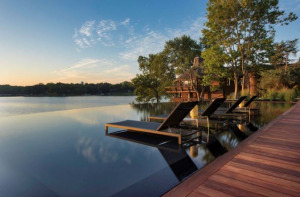 A 35-acre lake would be the focal point of the Promontory of Zionsville development. (Rendering courtesy of Henke Development)
