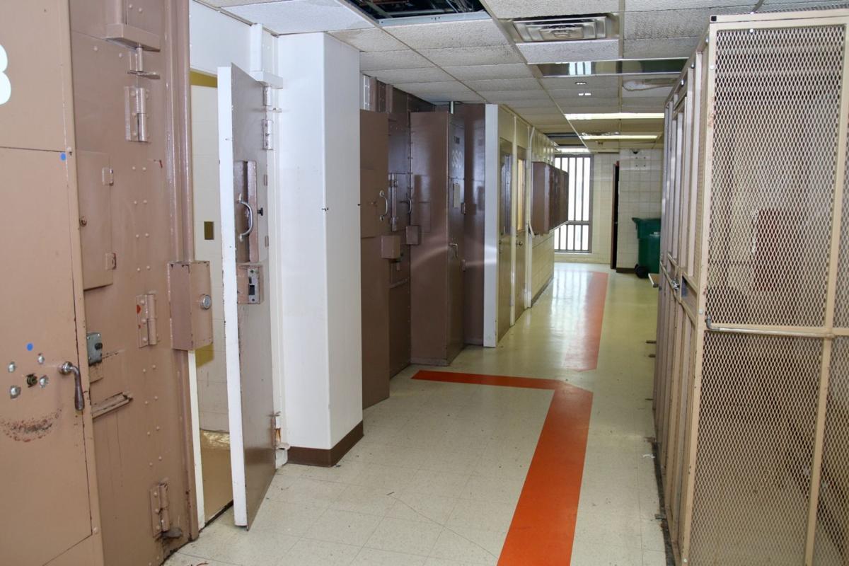 A row of jail cell doorways line one hallway within the Lake County Jail in 2017. Staff file photo by Marc Chase