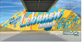 The north mural will serve as a welcome to the city, with nods to Lebanon’s heritage and landmarks.