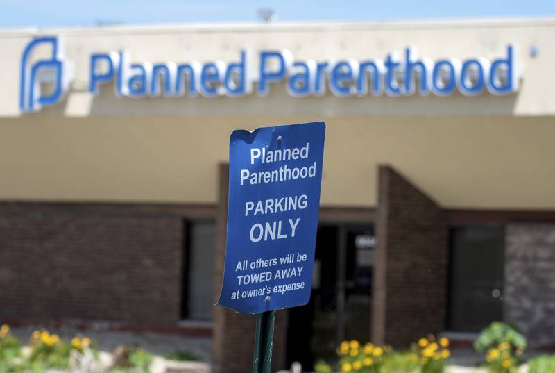 Signage outside the Planned Parenthood clinic in Merrillville, Indiana Friday June 24, 2022. The Supreme Court announced its decision overturning Roe v. Wade earlier in the day. (Andy Lavalley for the Post-Tribune)