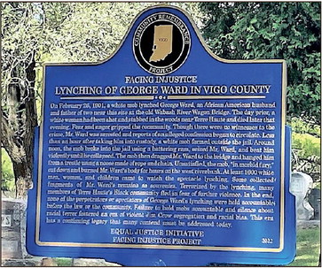 A historical marker, provided by the Equal Justice Initiative in Montgomery, Ala., was placed beside the burial site. Courtesy Crystal Reynolds