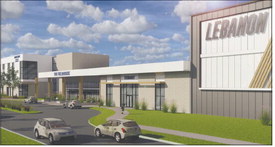 This is a rendering of the Hickory Junction Fieldhouse facade. Submitted artist’s rendering