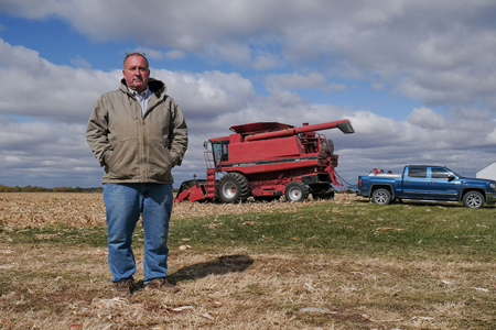 Farmer Jim Love banded with neighbors to try to preserve farmland after he was asked to sell his 200-acre property northwest of Lebanon. (IBJ photo/Eric Learned)