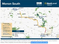 Project leaders react to state's $29.5 investment in Monon Railroad rails-to-trails project that will span five Southern Indiana counties