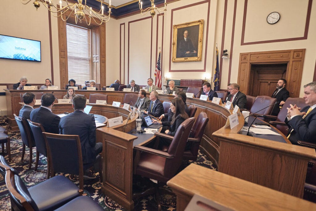 The House Ways and Means Committee heard a bill earlier this session. (Monroe Bush for Indiana Capital Chronicle)