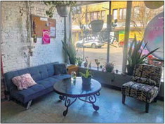 Another sitting area in front of the window at The Magic of Books Bookstore in Seymour for those to read a book and enjoy the bustling environment of downtown Seymour. Erika Malone | The Tribune