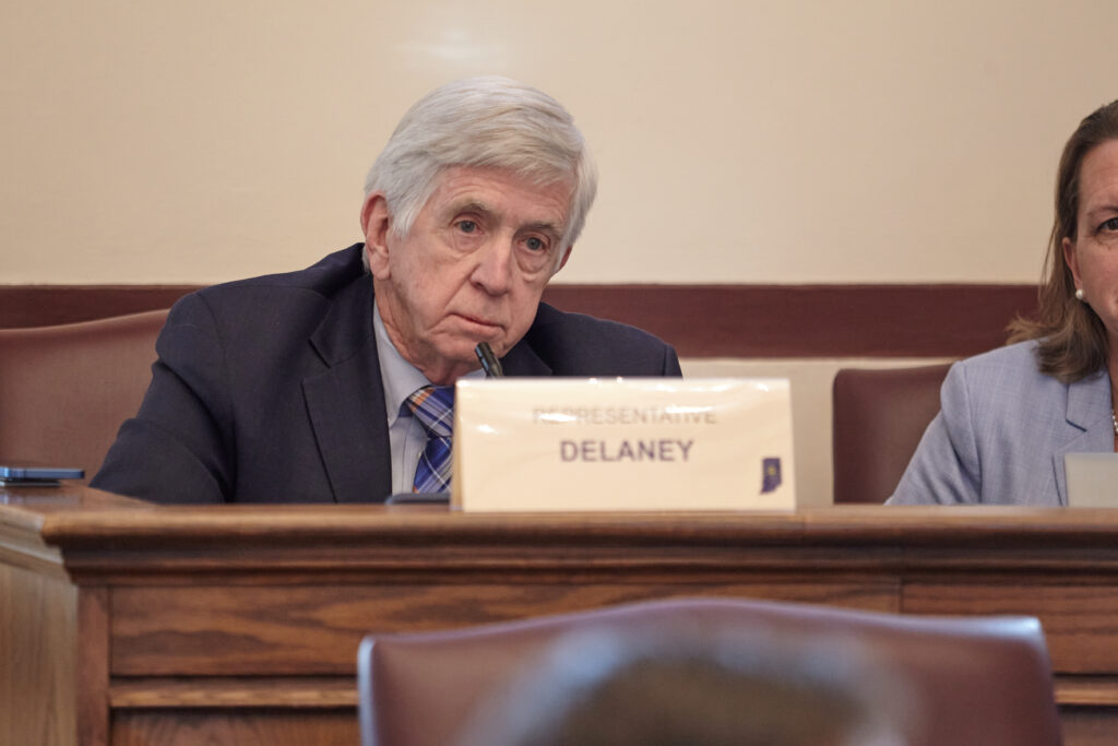 The House and Senate passed several bills Monday — and turned down some amendments as State Rep. Ed Delaney (D-Indianapolis) offered an amendment to 'parents rights' bill. (Niki Kelly/Indiana Capital Chronicle)