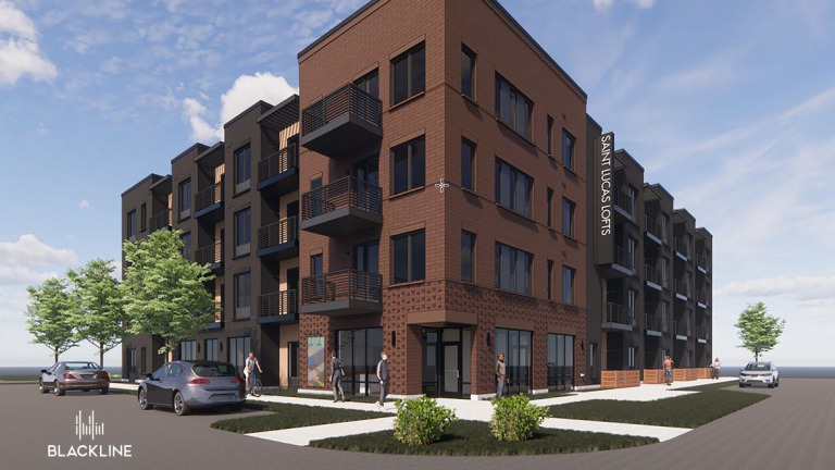 A rendering of St. Lucas Lofts. (Image courtesy of the city of Indianapolis)