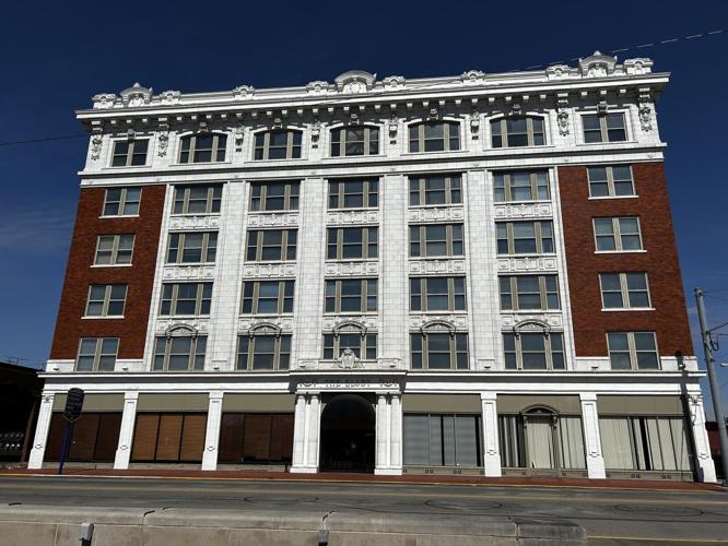 Developers plan to convert the historic Elsby building in downtown New Albany into a luxury hotel. Staff photo by Brooke McAfee