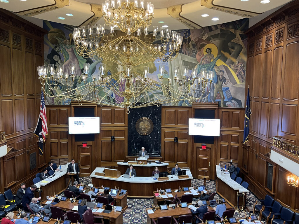 Indiana’s House Education Committee meets at the Statehouse on Wednesday, Feb. 8, 2023, in Indianapolis. (Casey Smith/Indiana Capital Chronicle)
