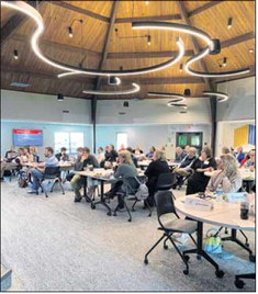 A variety of local leaders attended the first Civic Circle, hosted May 24 by the Community Foundation of Hancock County, which is designed to foster a spirit of collaboration in working toward a bright future for Hancock County.