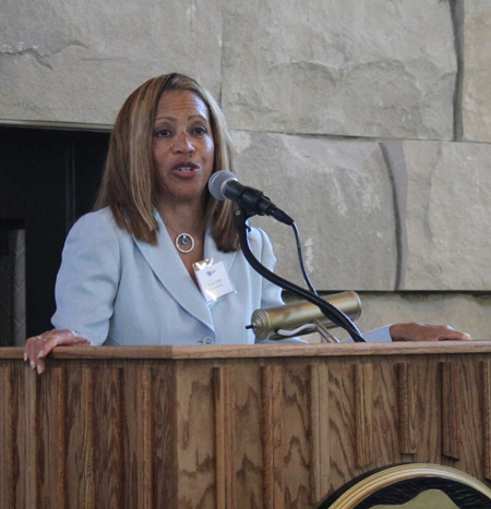 DePauw President Lori White. Staff photo by Brand Selvia