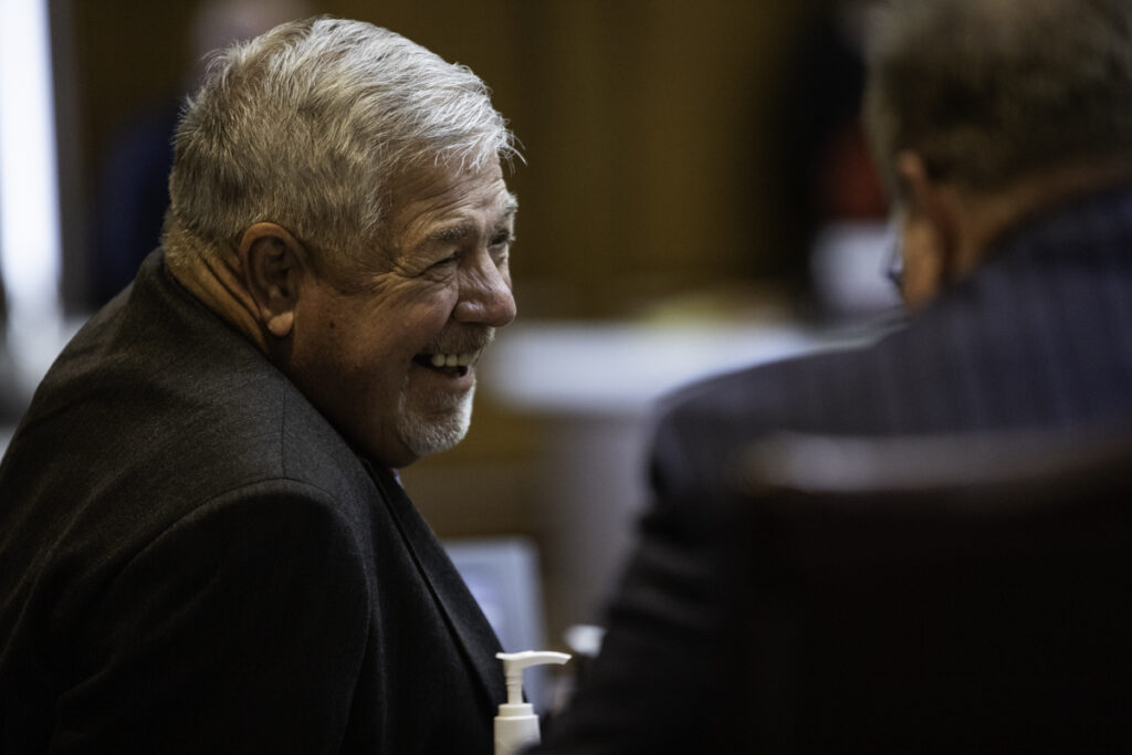 Rep. Bob Cherry, R-Greenfield, plans to retire after serving out his current term. He smiles in the House chamber on April 12, 2023. (From official Flickr)