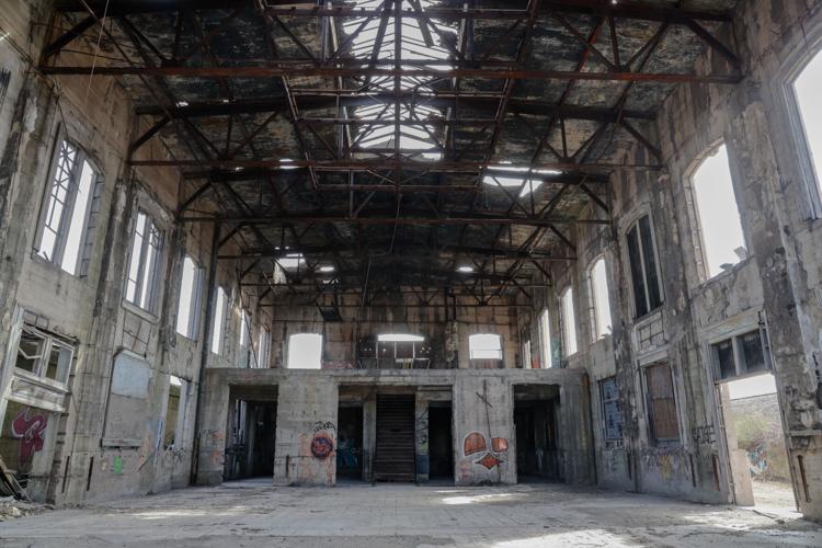 The inside of abandoned Union Station in downtown Gary. Staff photo by John J. Watkins