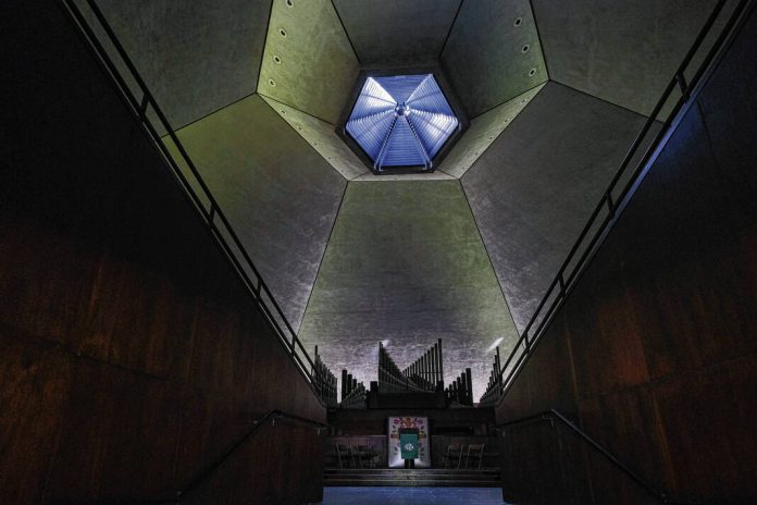 Mike Wolanin | The Republic An interior view of North Christian Church in Columbus,, Monday, Sept. 26, 2022.