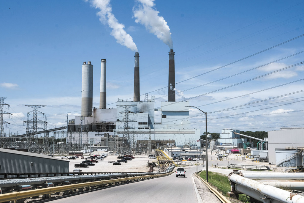 Only two of the Petersburg plant’s four original generating units still receive coal from the shipments that arrive by rail. Those two units produce enough electricity to power more than 170,000 homes. (IBJ photos/Eric Learned)